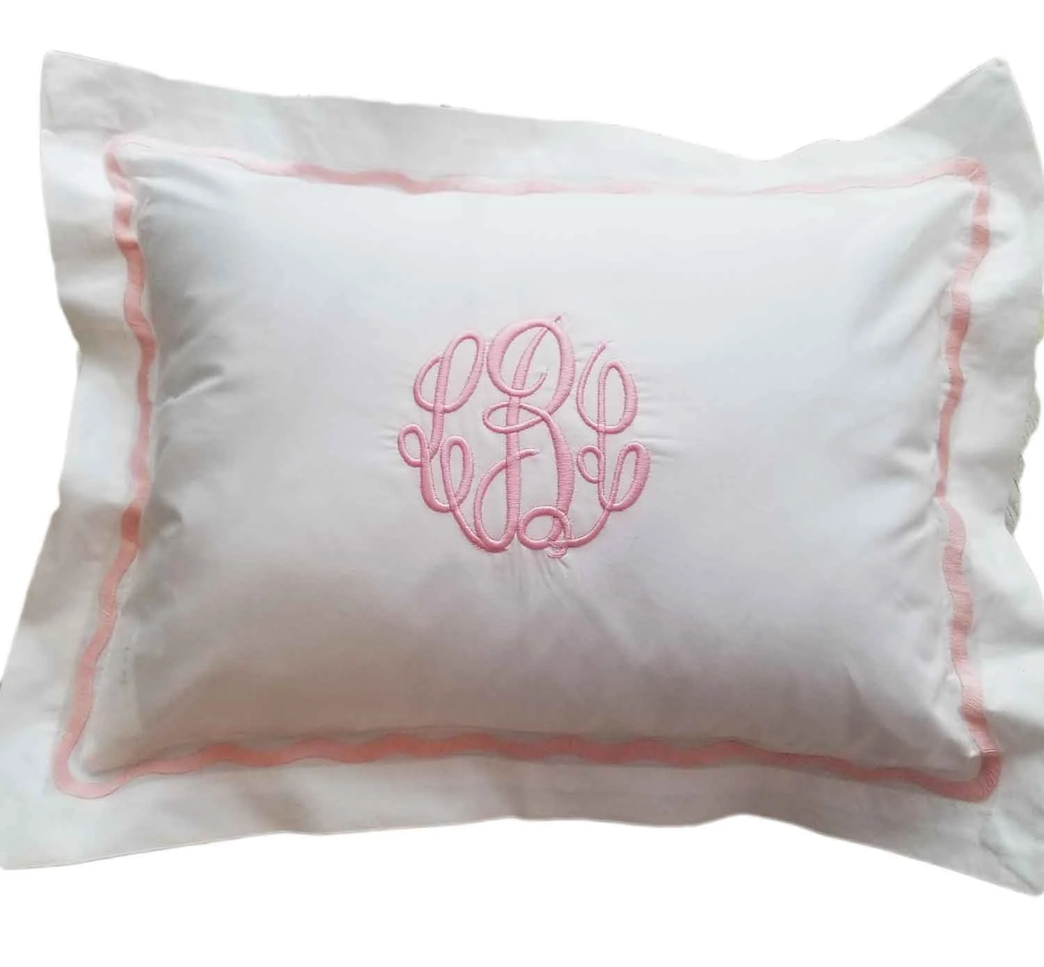 monogram nursery pillow