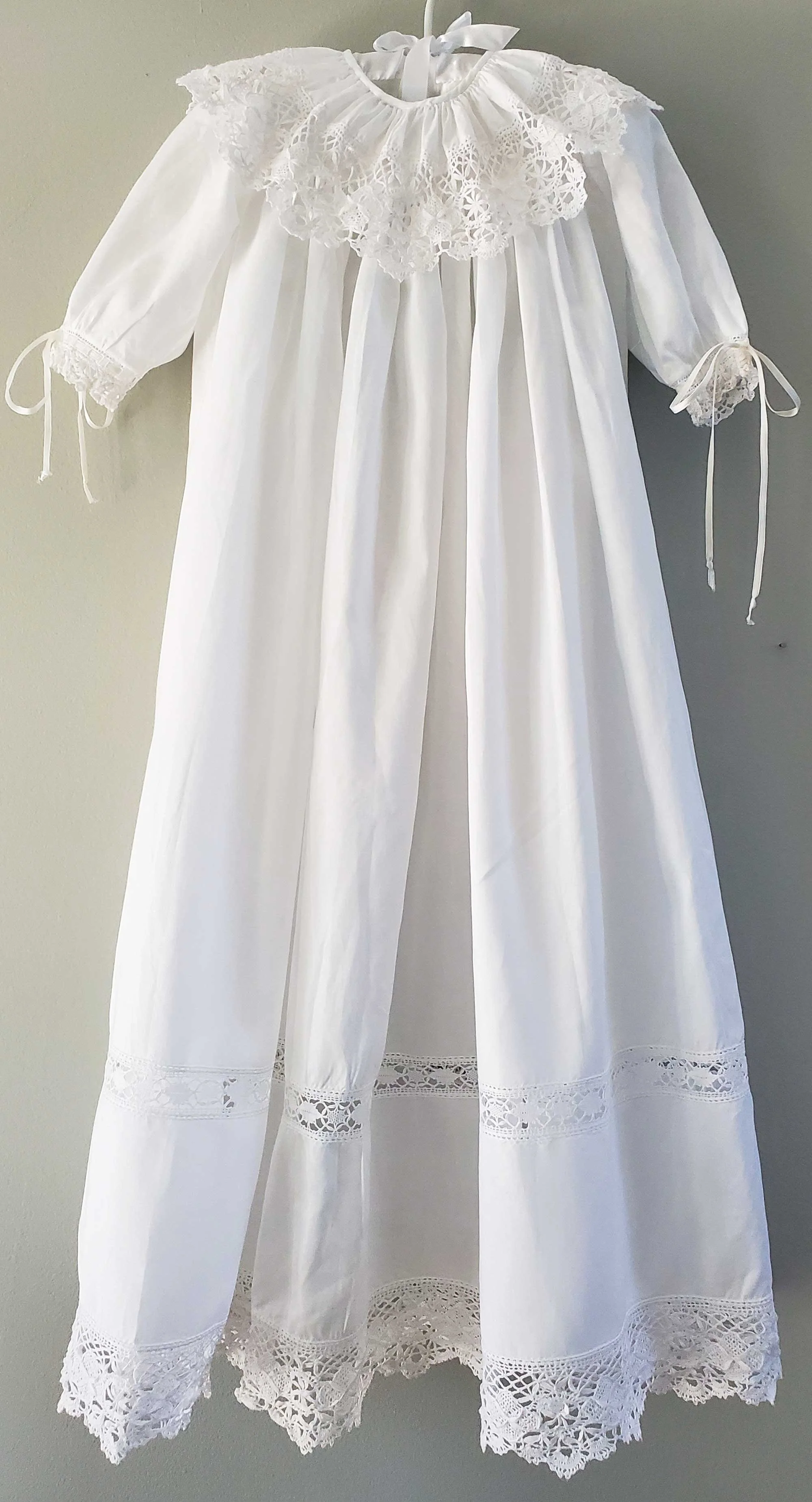 lace christening dress