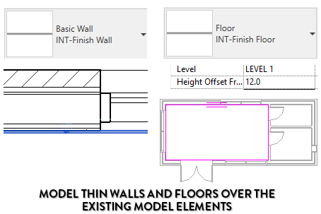 11 Tips To Create Interior Finishes In Revit Pure - Interior Wall Finishes Revit