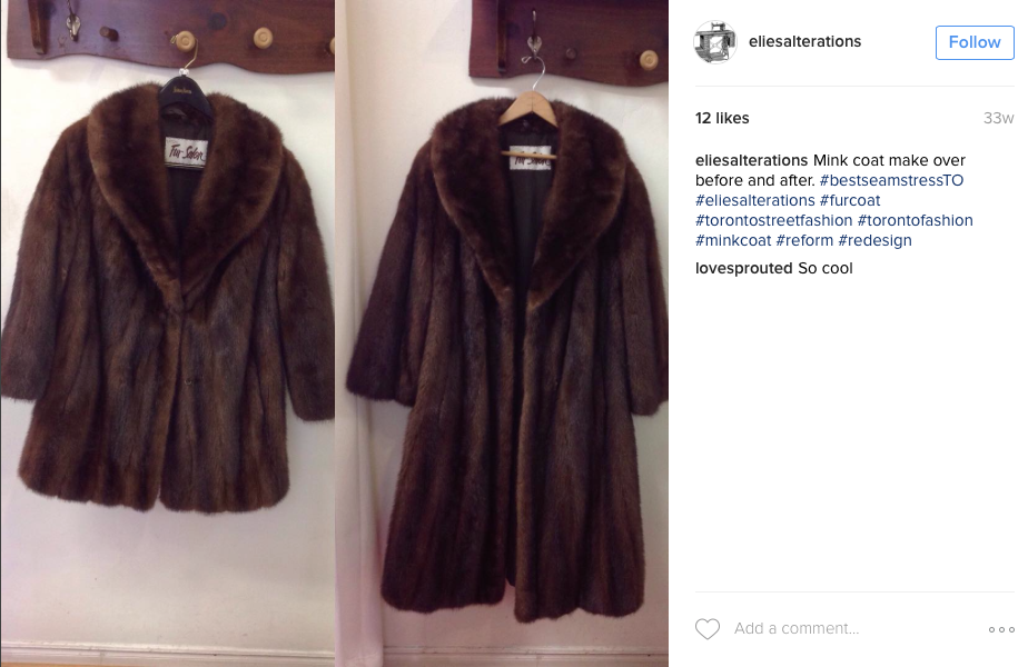 Vintage Fur Remodelling Elie S, Fur Coat Alterations Toronto