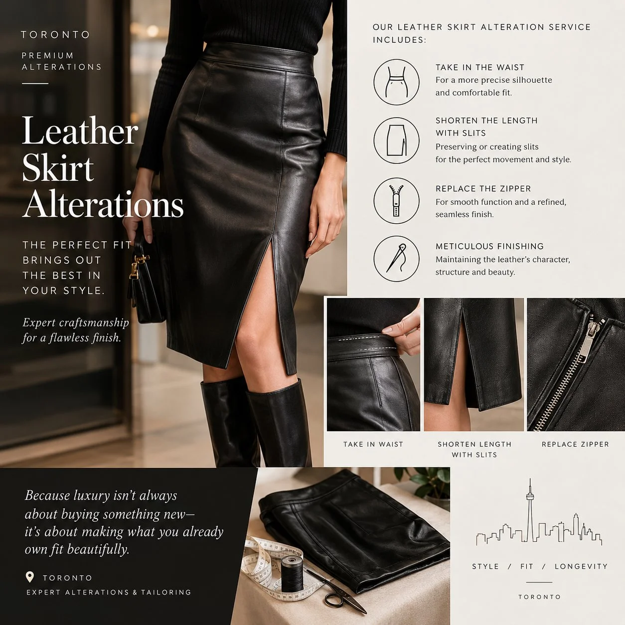 Why a Leather Skirt Is Almost Always Worth Altering — And What It Actually Takes