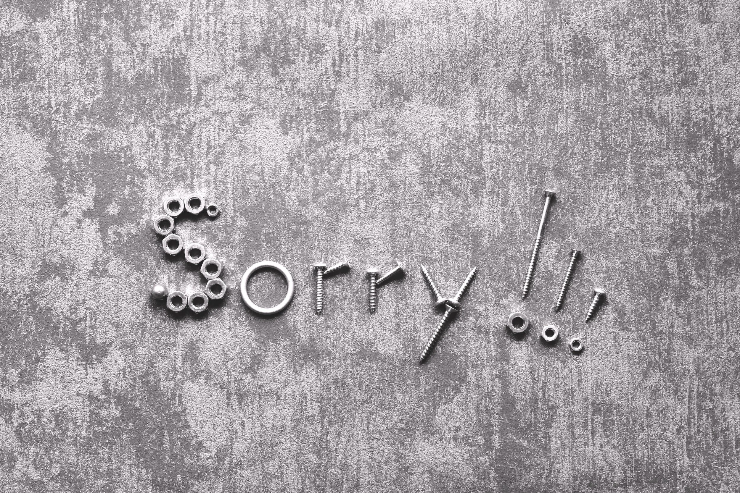 Letting Go of the Compulsory "I'm Sorry"