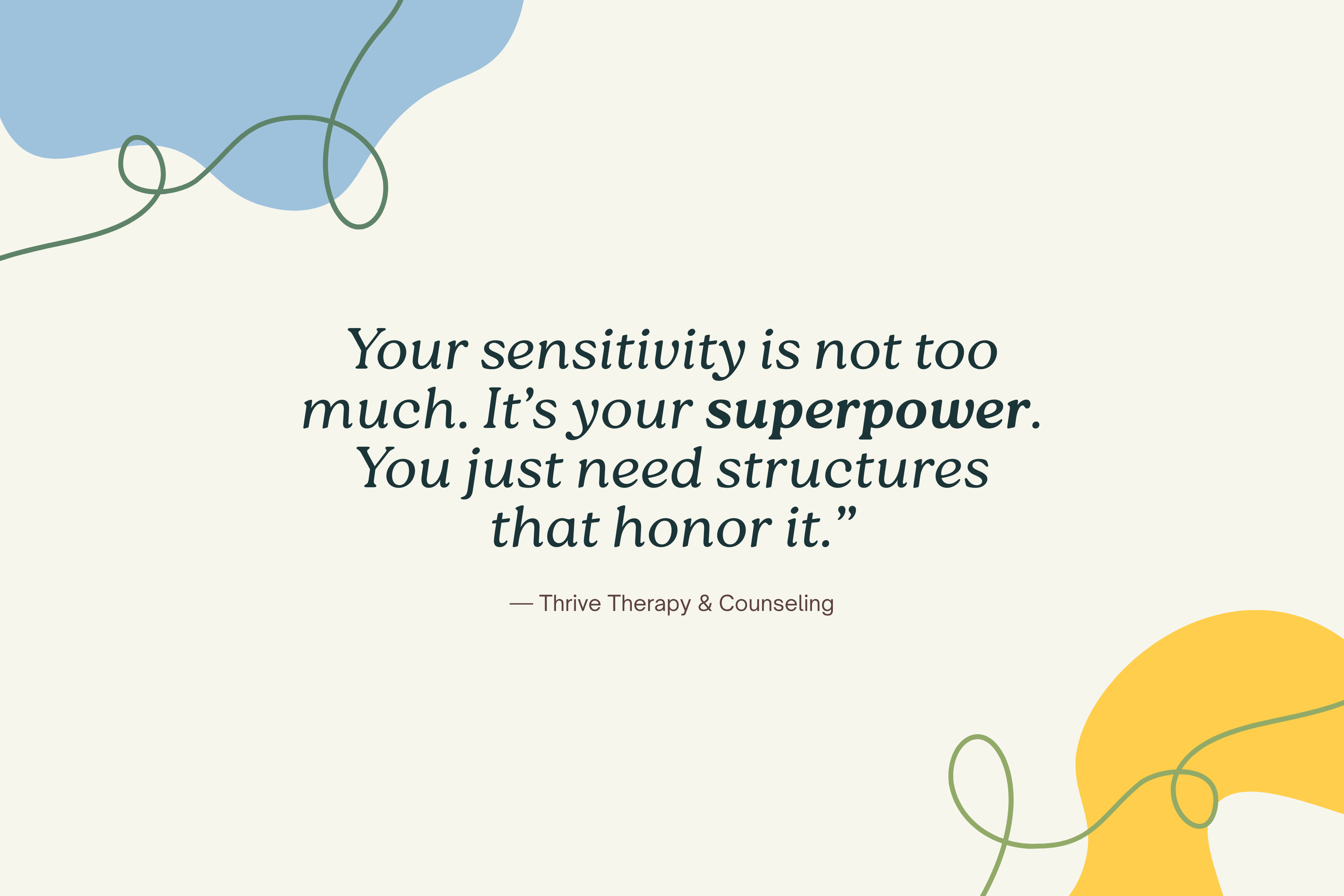 A gentle quote graphic encouraging HSP readers to honor their sensitivity