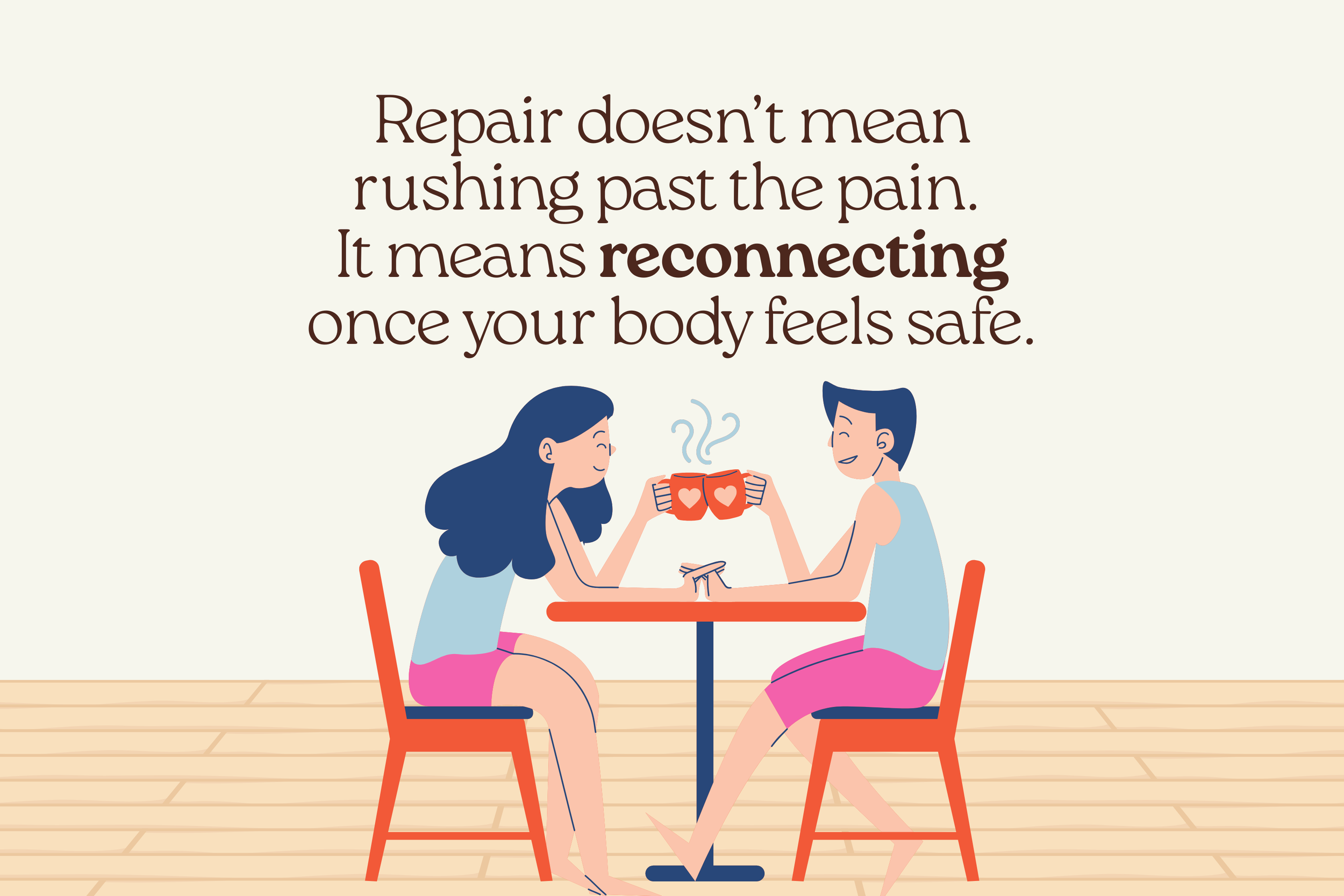 Quote graphic validating what repair means for HSPs.
