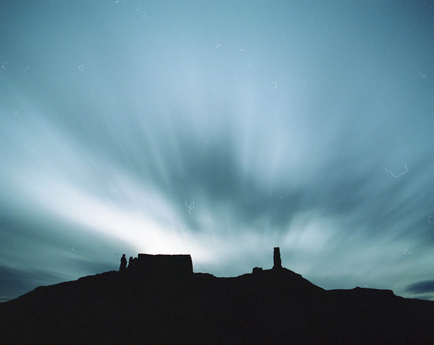 Moonrise Behind Castle Rock