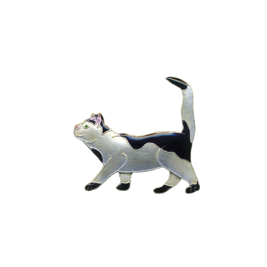 Cat Walk pin — Bamboo Jewelry