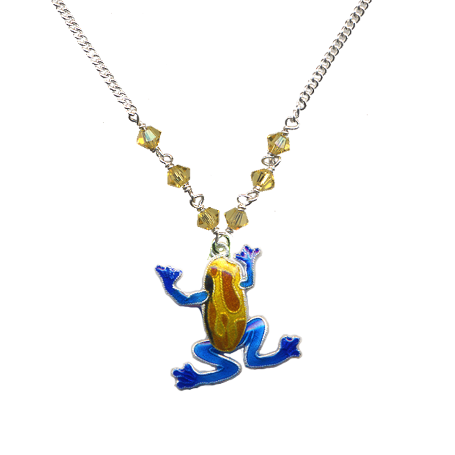 Tairona Frog with Braid Precolumbian Necklace | Across The Puddle