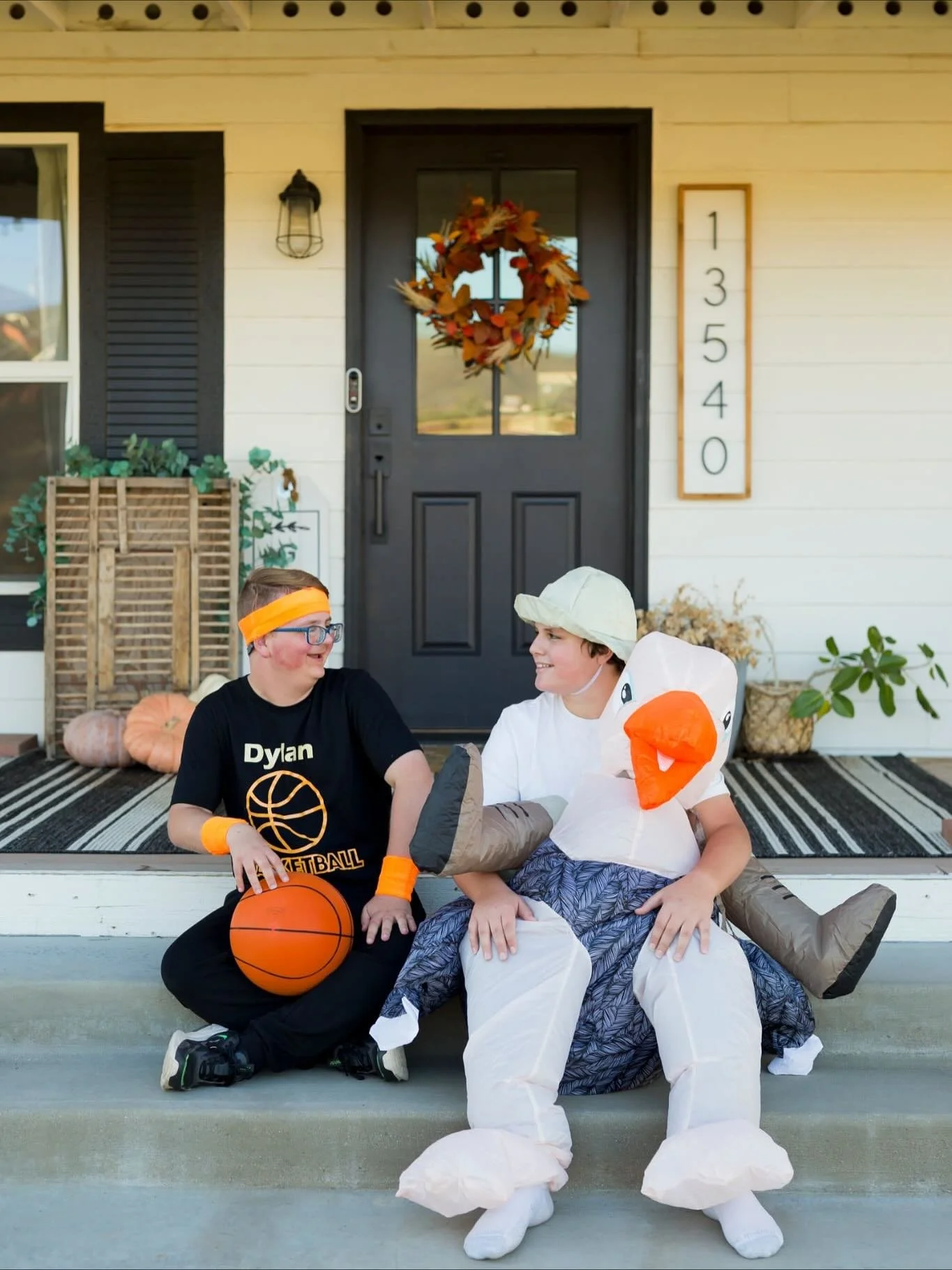 14 years of porch steps photos for Halloween, my fave tradition! Andrew played nice and humored me, how on earth will my baby be 14 next month?! Check out the blog to see the past 14 years: 2011-2025 &mdash;link in profile