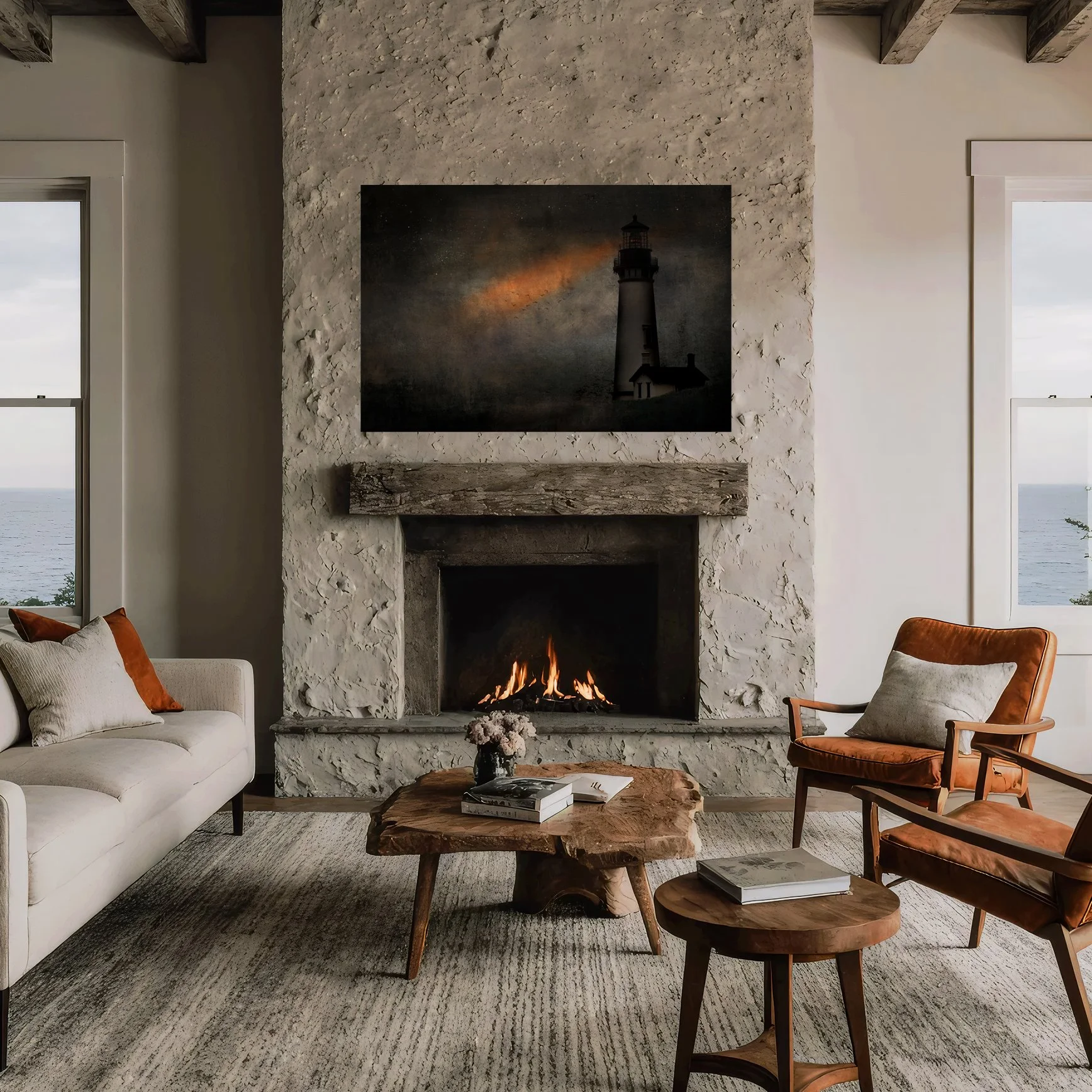 Moody Evening at Yaquina Head Lighthouse