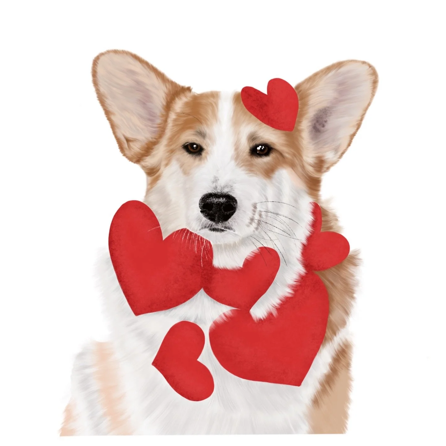 Happy Heart Day! ❤️❤️❤️

#petportraits #petportraitartist #dogmom #valentinesday #corgi