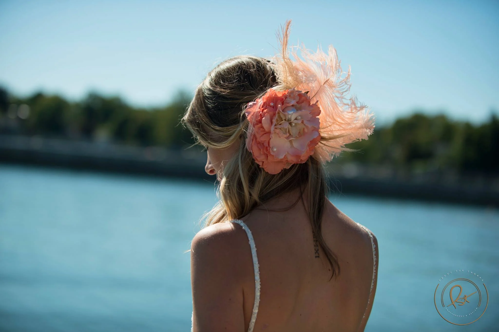 Model: Loganne Gregg-Eaton. Loganne is wearing a Gee June custom head piece!