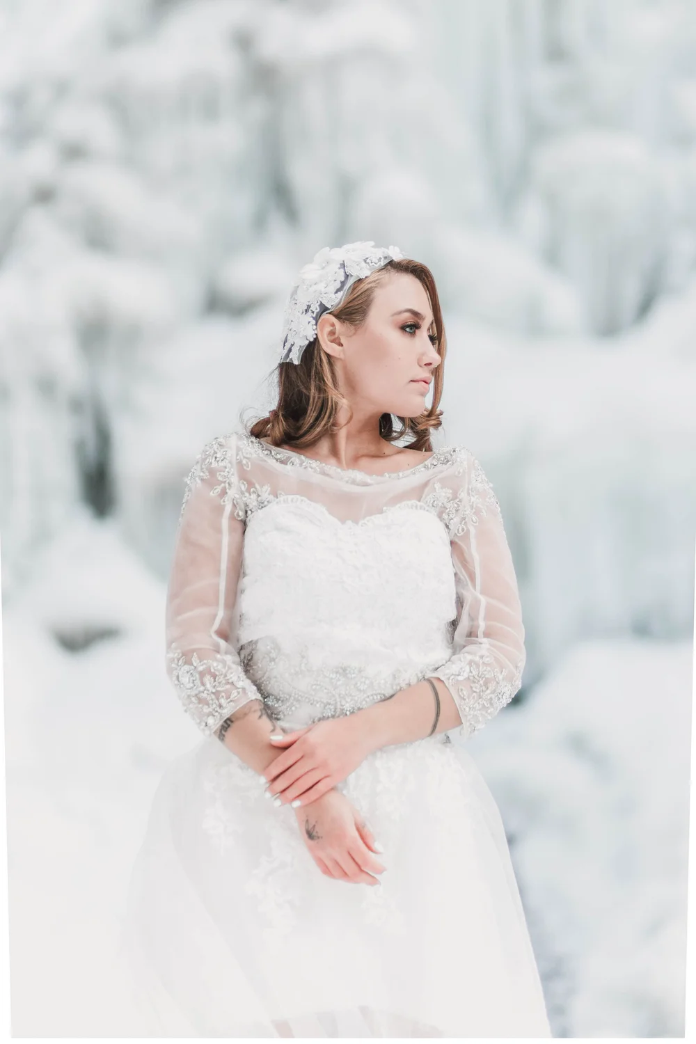 open lace back dress Ice Princess - Royal Wedding Day