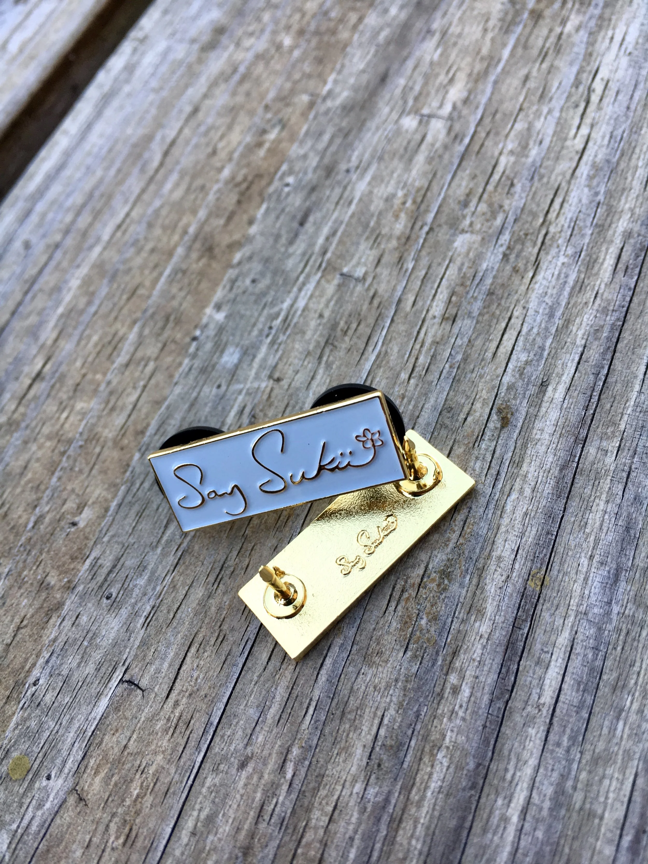 $11 BoX LOGO PIN - gold 1"PURCHASE NOW