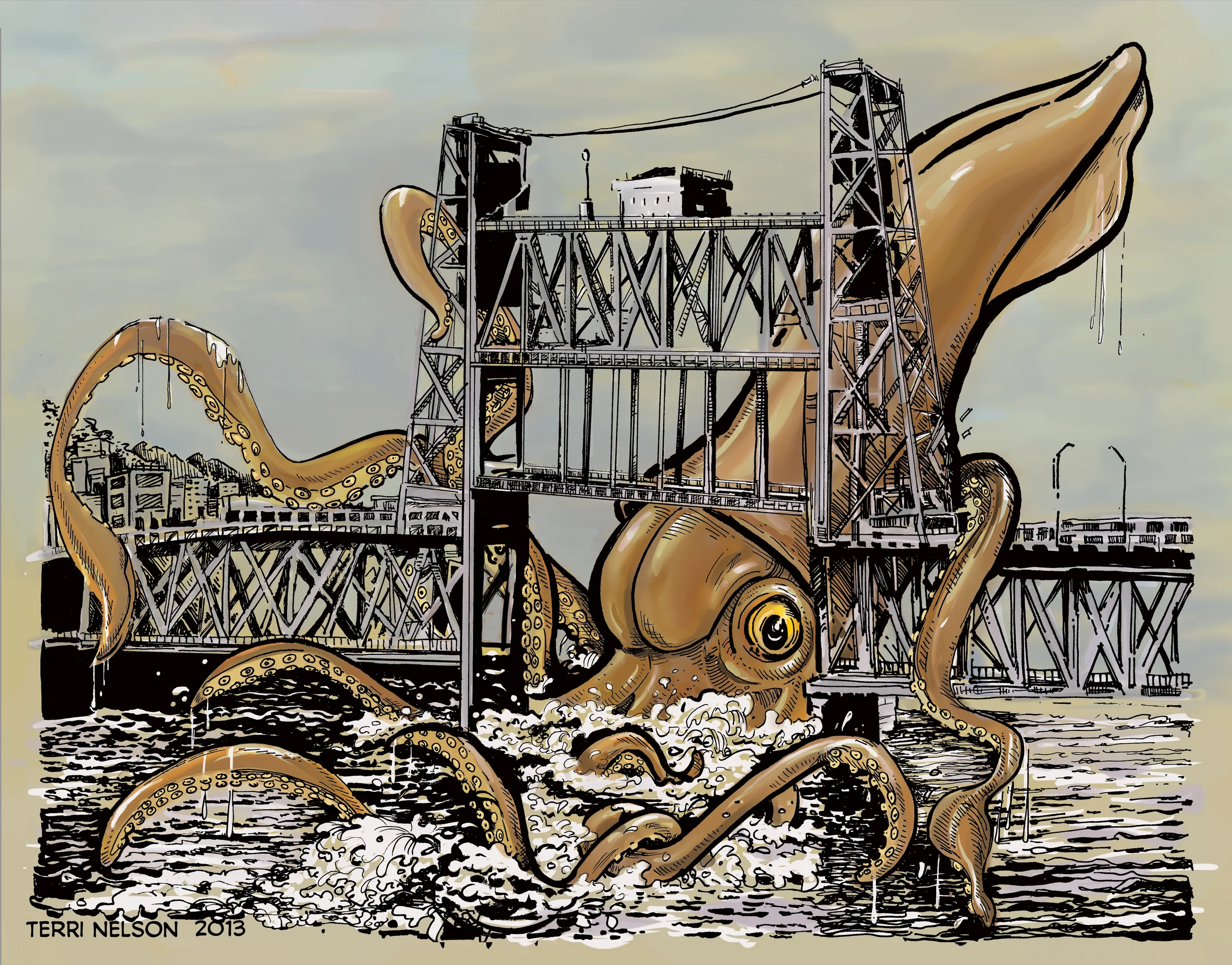 Rose City Comic Con, 2013: Kraken Vs. The Steel Bridge