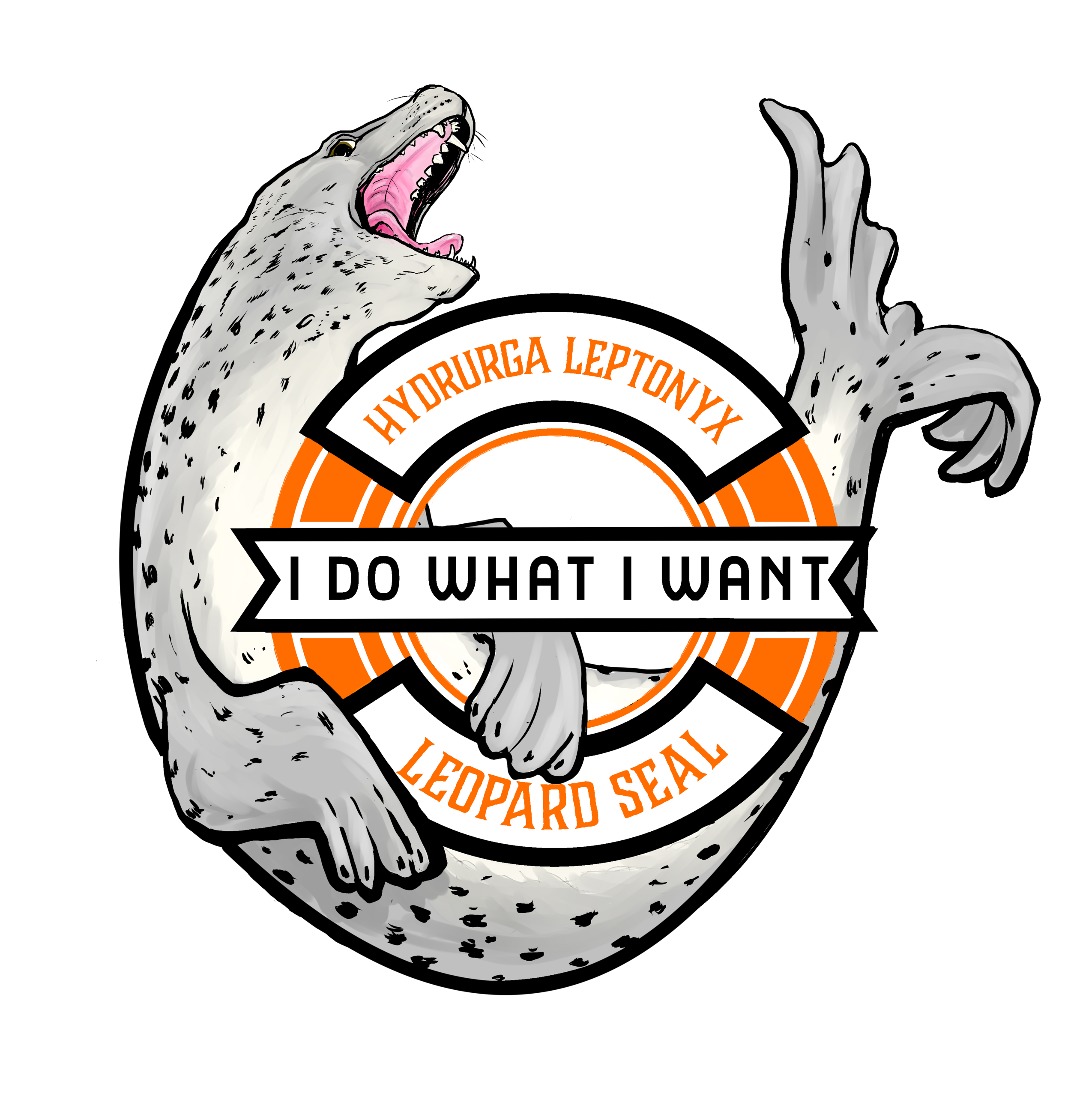 Leopard Seal Sticker Design