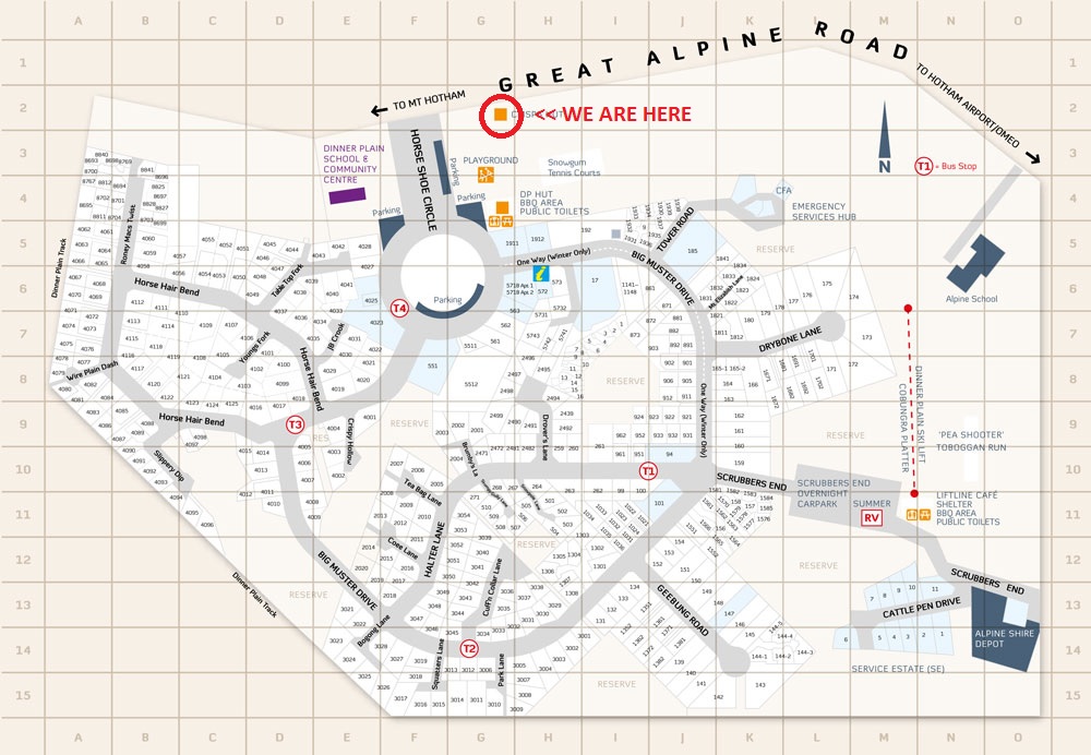 DINNER PLAIN MAP