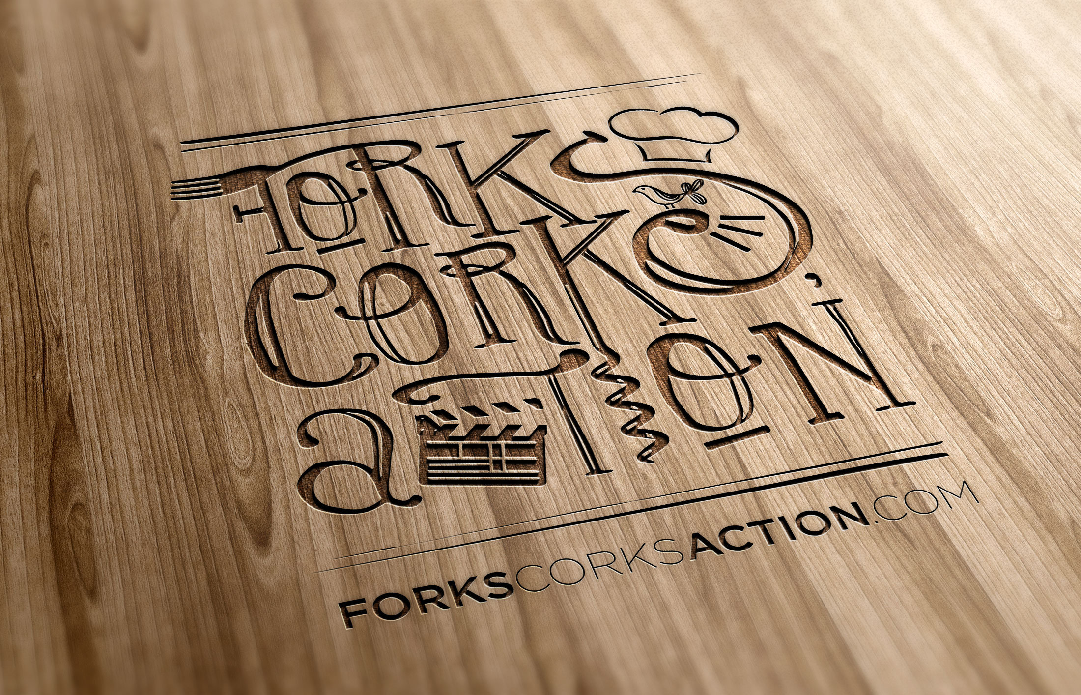 EVENT BRANDING & APPLICATION :: Forks, Corks, Action.