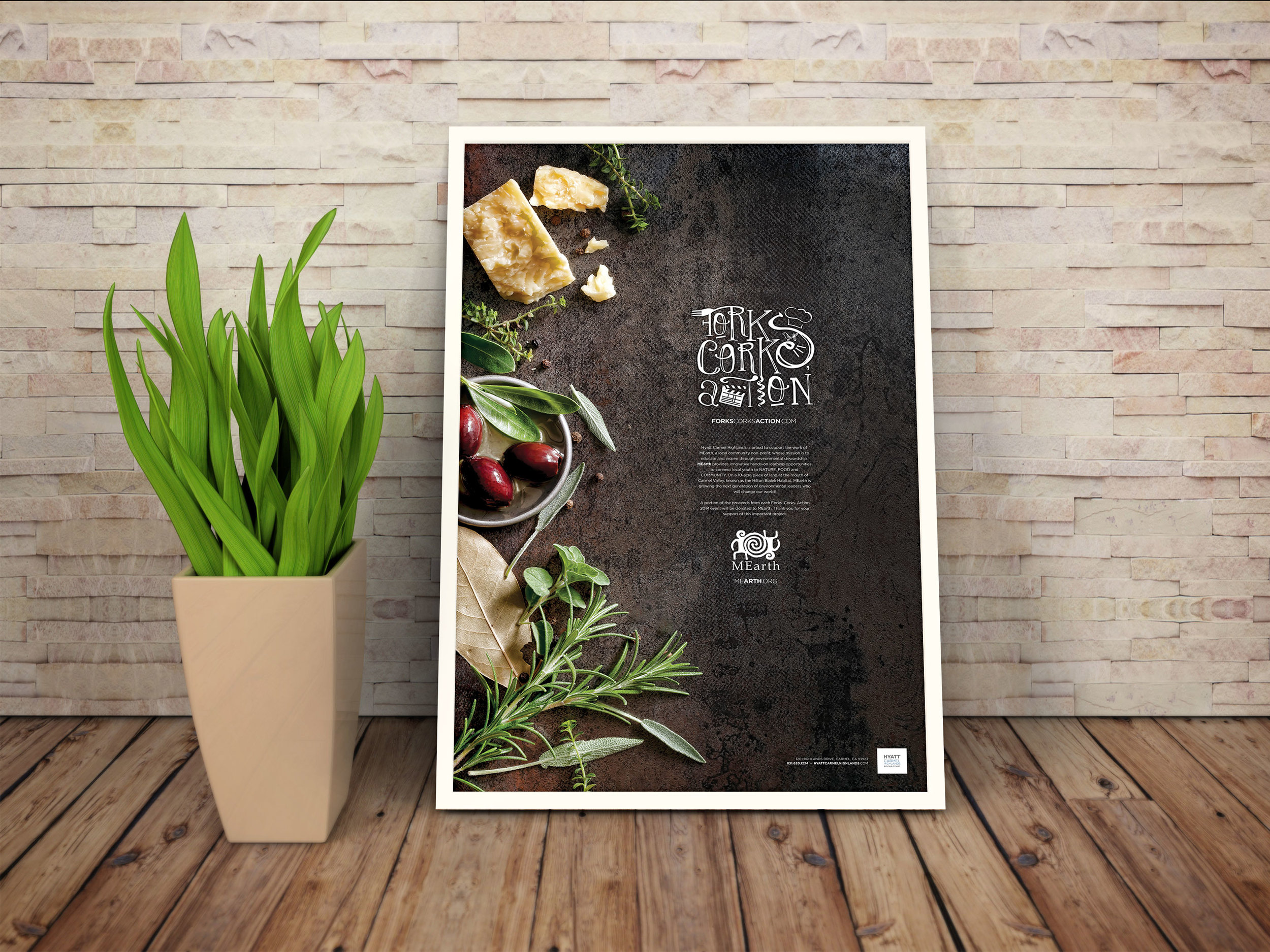 EVENT POSTER :: Forks. Corks. Action.