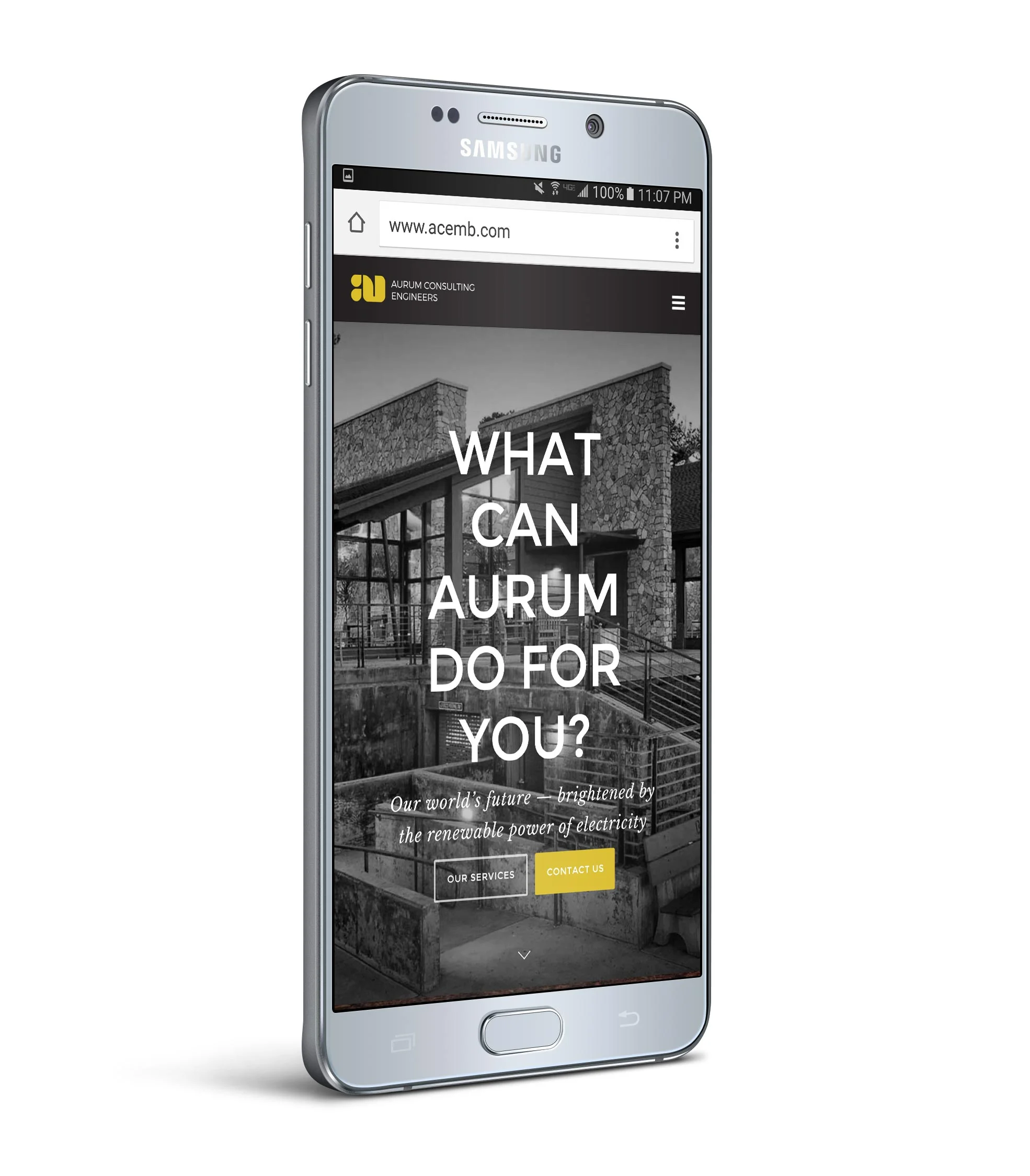 MOBILE RESPONSIVE WEBSITE :: Aurum Consulting Engineers