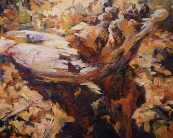 Ptg#8 from Labyrinth Series. Oil on canvas, 36"x45"