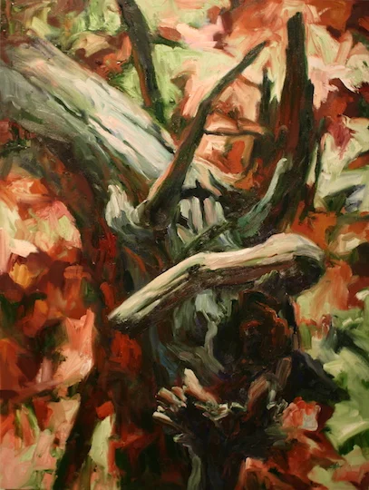 Ptg#9 from Labyrinth Series. Oil on canvas, 36"x45"