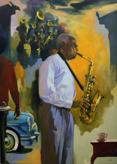 Lonnie Hamilton. Oil on canvas, 64"x46"
