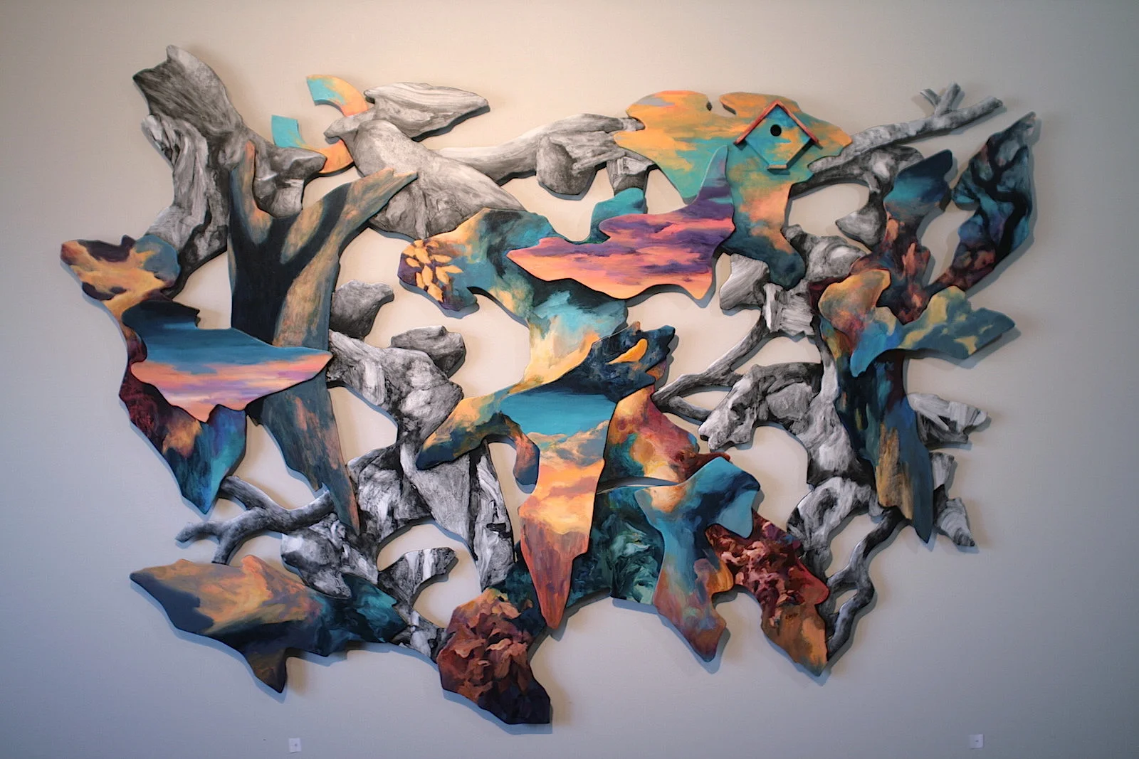 The Wayfaring #1: Remembering the Sunsets. 72"x36"x1.5"