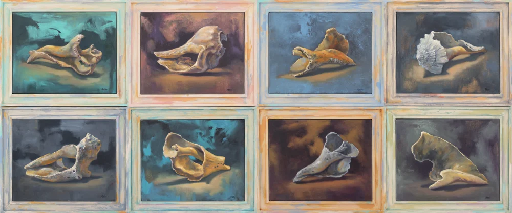 Imperfect. Oil on canvas (each image 17"x14")