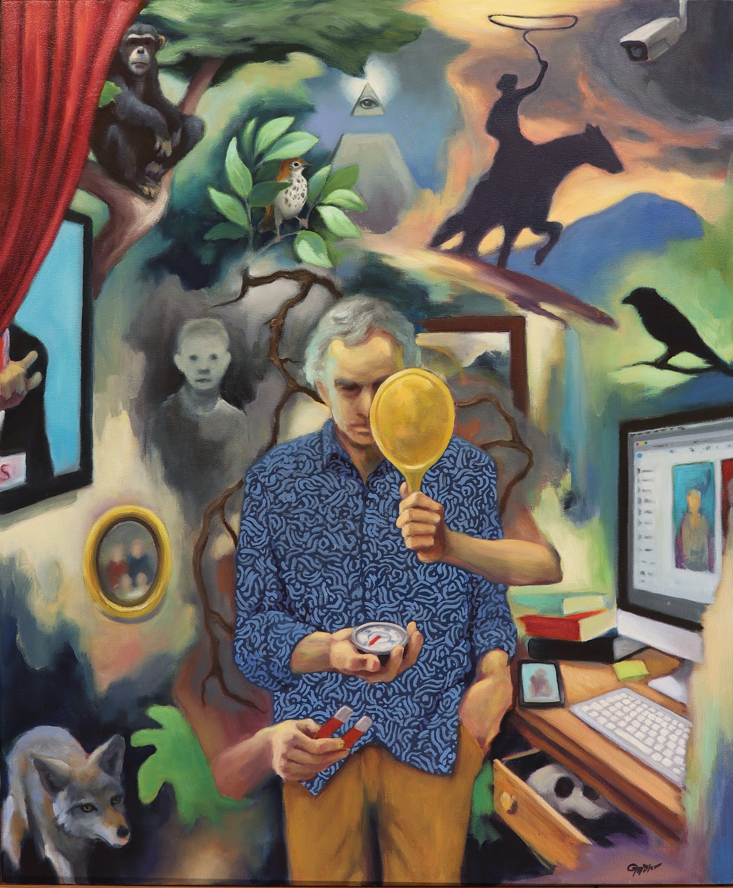 iberum arbitrium. Oil on canvas. 30"w x 36"h, 2025