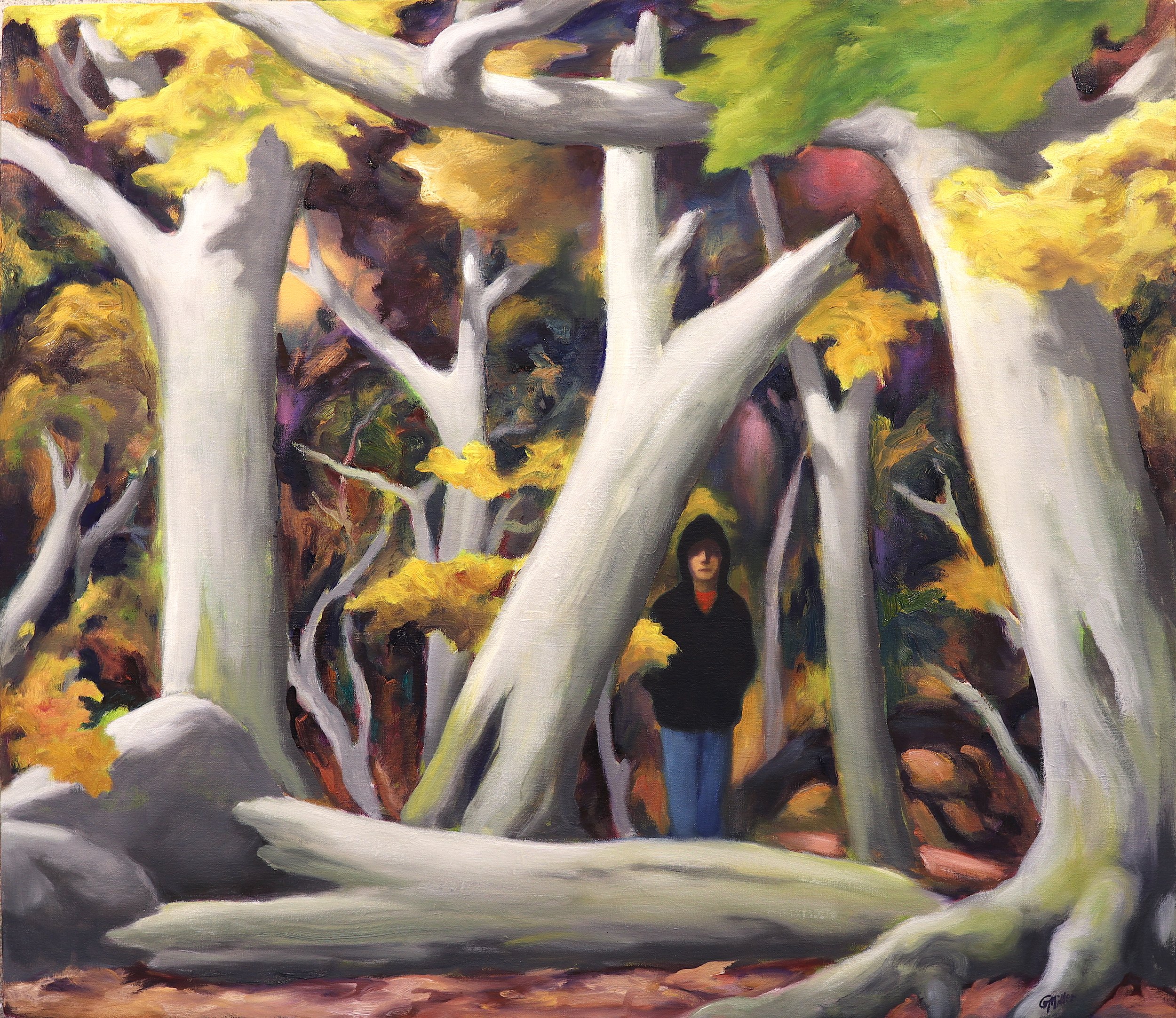 Native son; Among the Old, 26"x 30" 2025