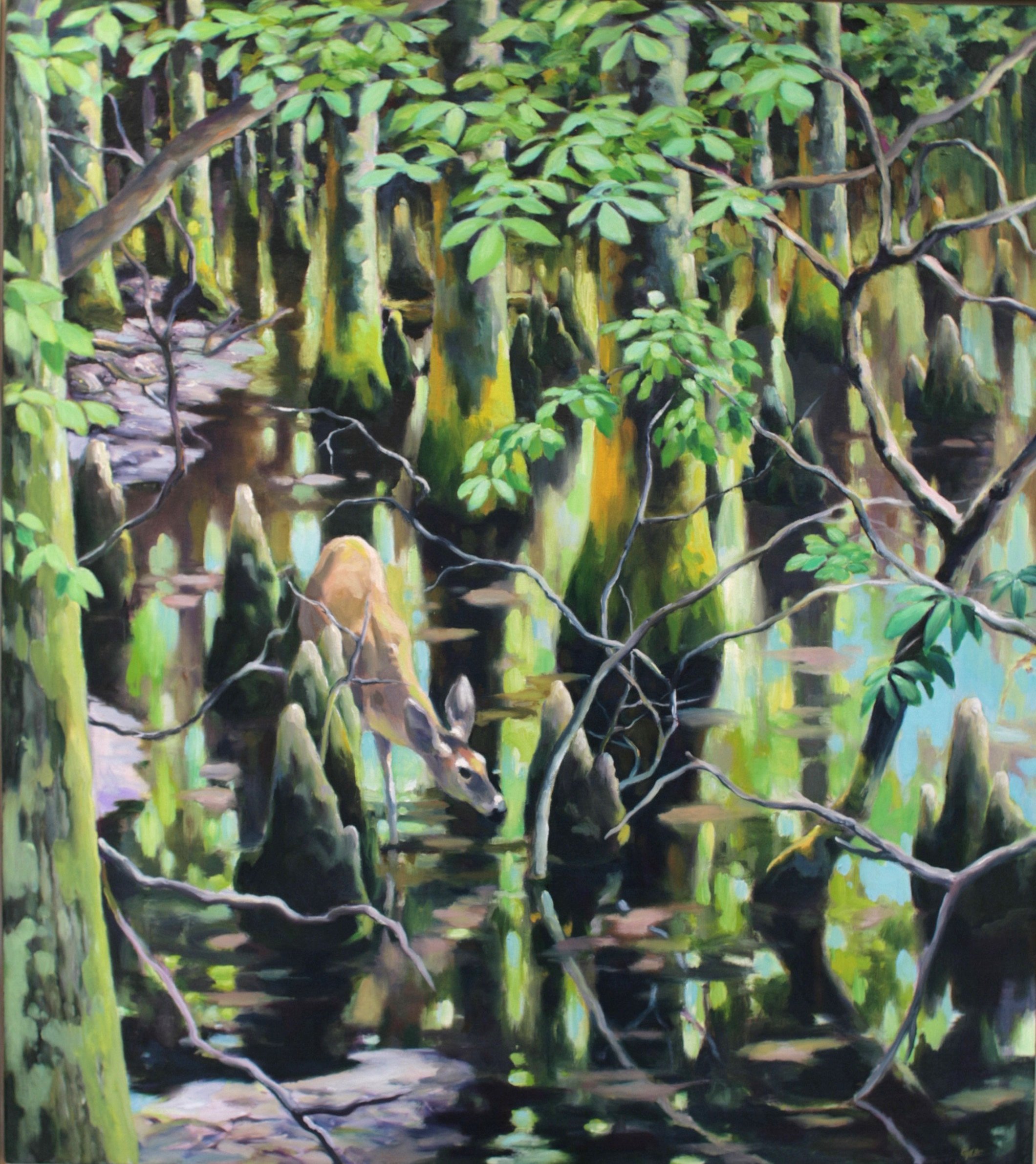 Swamp Deer. Oil, 40%22w x 45%22h copy.jpeg