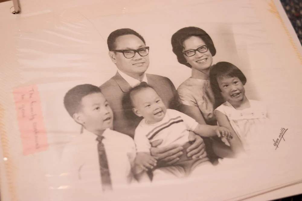An old family photo of my Adia, Popo, mother, and her brothers.