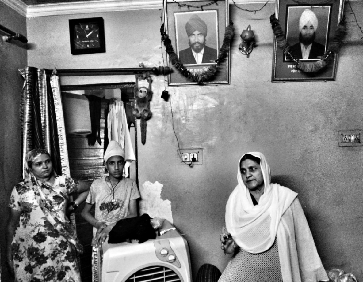  Many Sikh families, especially Sikh women, bear the emotional cost of losing husbands, brothers-in-law, and siblings to the Sikh genocide. Photo Credits:  The Logical Indian Crew  