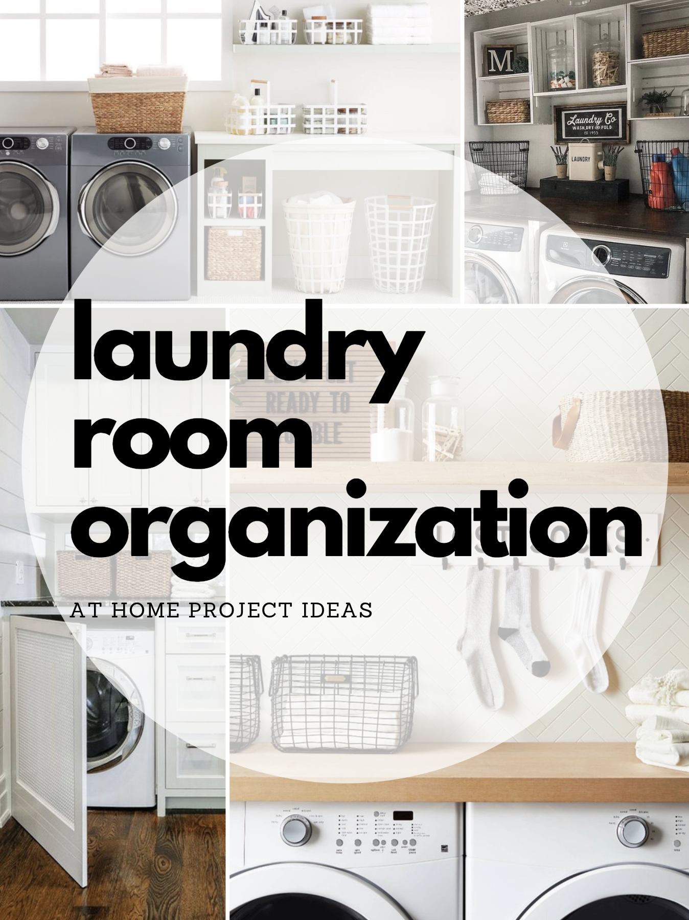 At Home Project Ideas: Laundry Room Organization