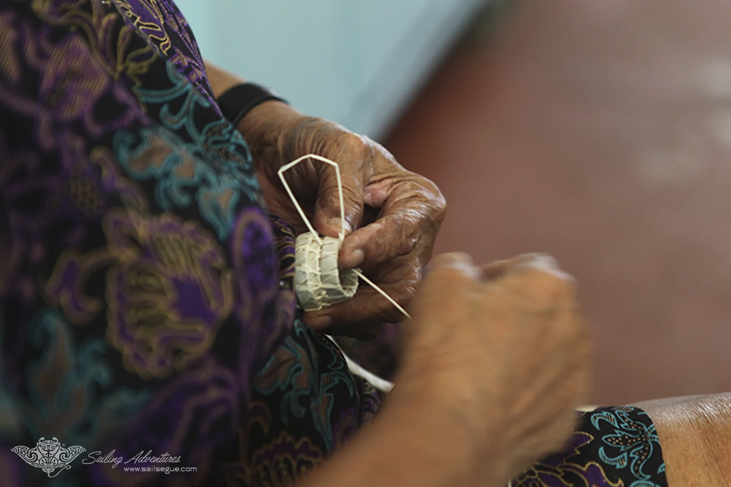 The eldest keep the traditional crafts alive, Koror Island, Palau