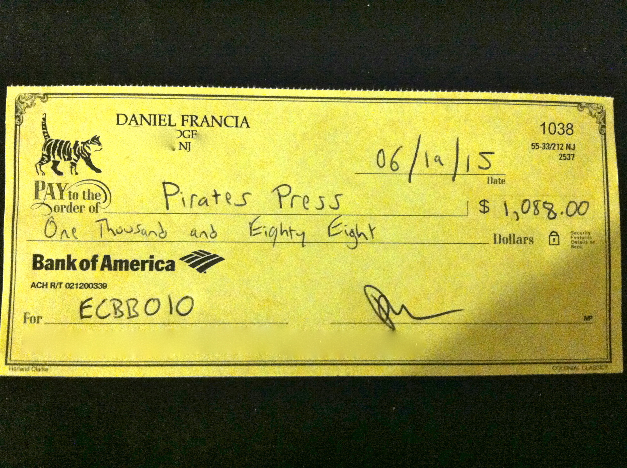  And that's just the beginning.&nbsp;How cute are my checks?&nbsp;Edited for safety. 
