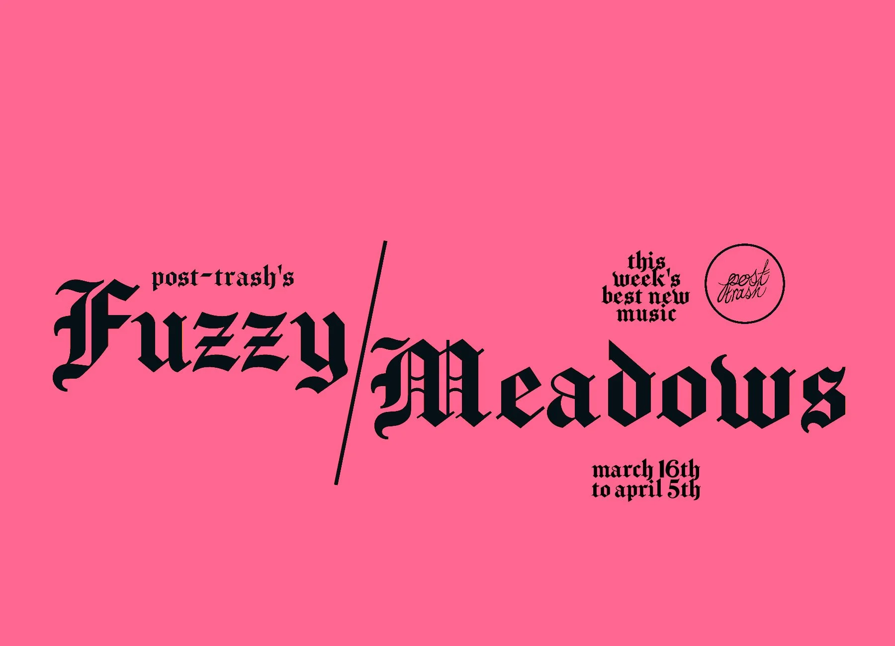 Fuzzy Meadows: The Week's Best New Music (March 16th - April 5th)