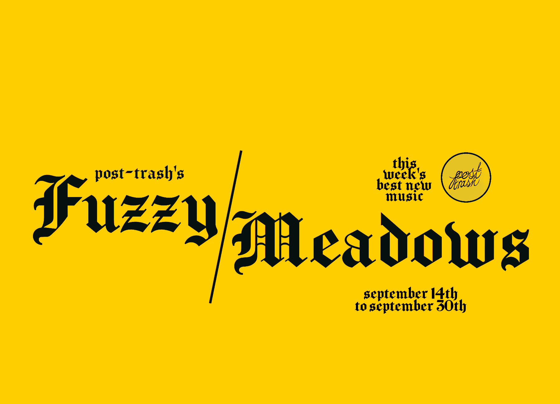 Fuzzy Meadows: The Week's Best New Music (September 14th - September 30th)