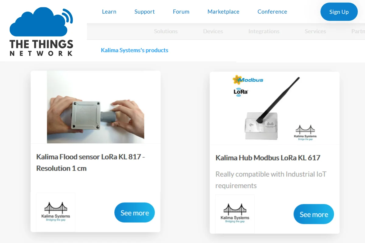 -- new manufacturers and distributors such as The Things Networks with recognised potential --