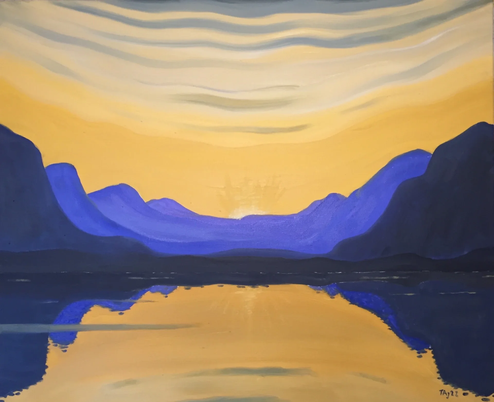 Blue Glen at Sunset 60 x 73.webp