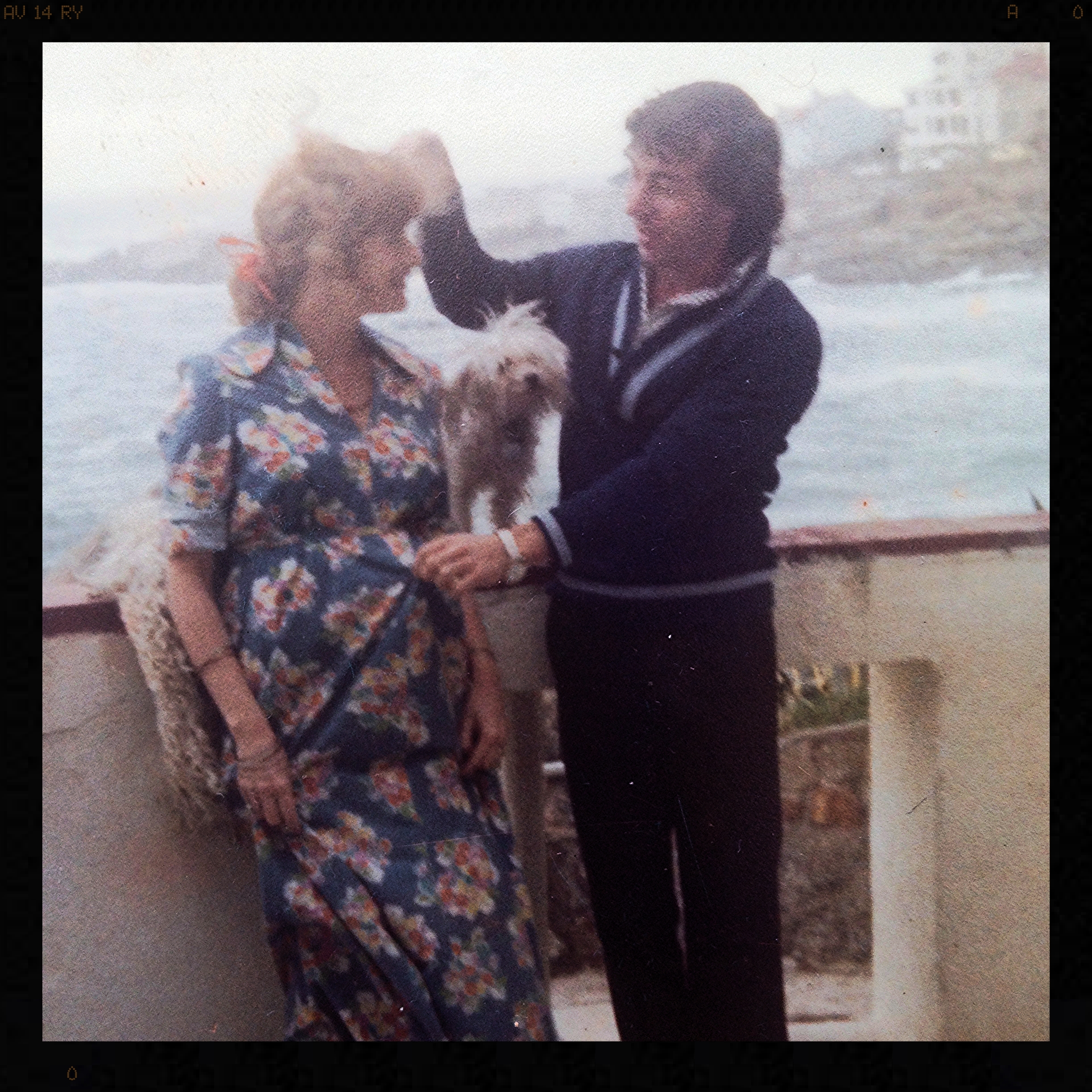 My mother and father when my mother was pregnant with me. 