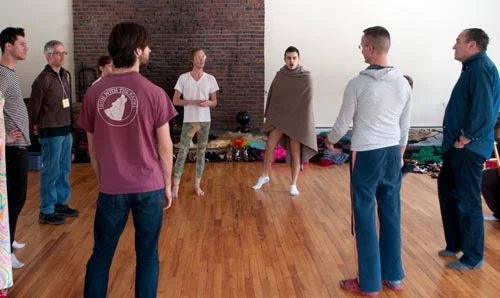 Wil FisherandMattBreau leading a circle