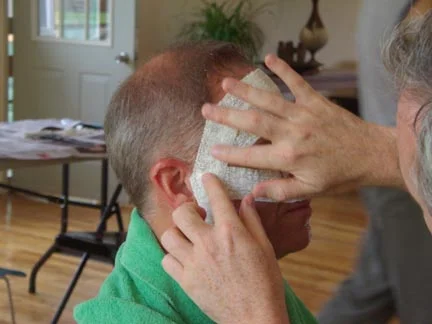 Mask Being Made on a Person's Face