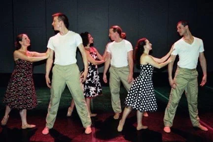 Miguel (right) performing with the Kennedy Dancers