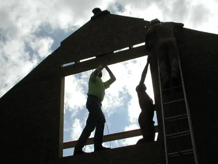Getting ready to put on the roof