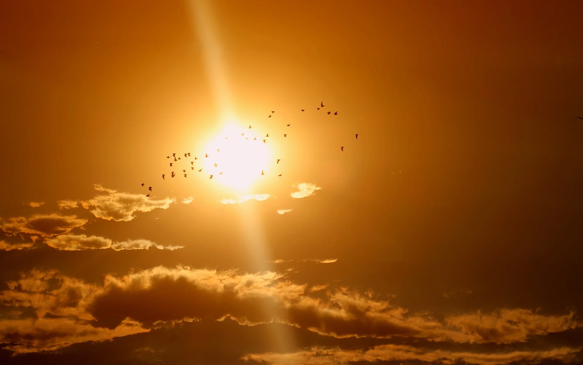 Sun setting above clouds Photo provided by pixabay.com, free of copyright under Creative Commons CC0.