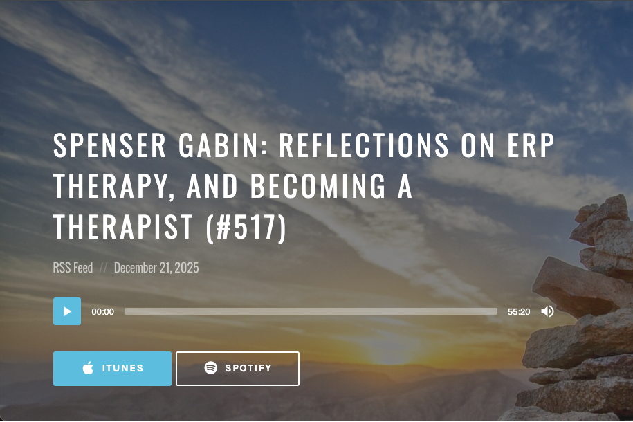 My second round on The OCD Stories podcast: Reflections on ERP therapy, and becoming a therapist 