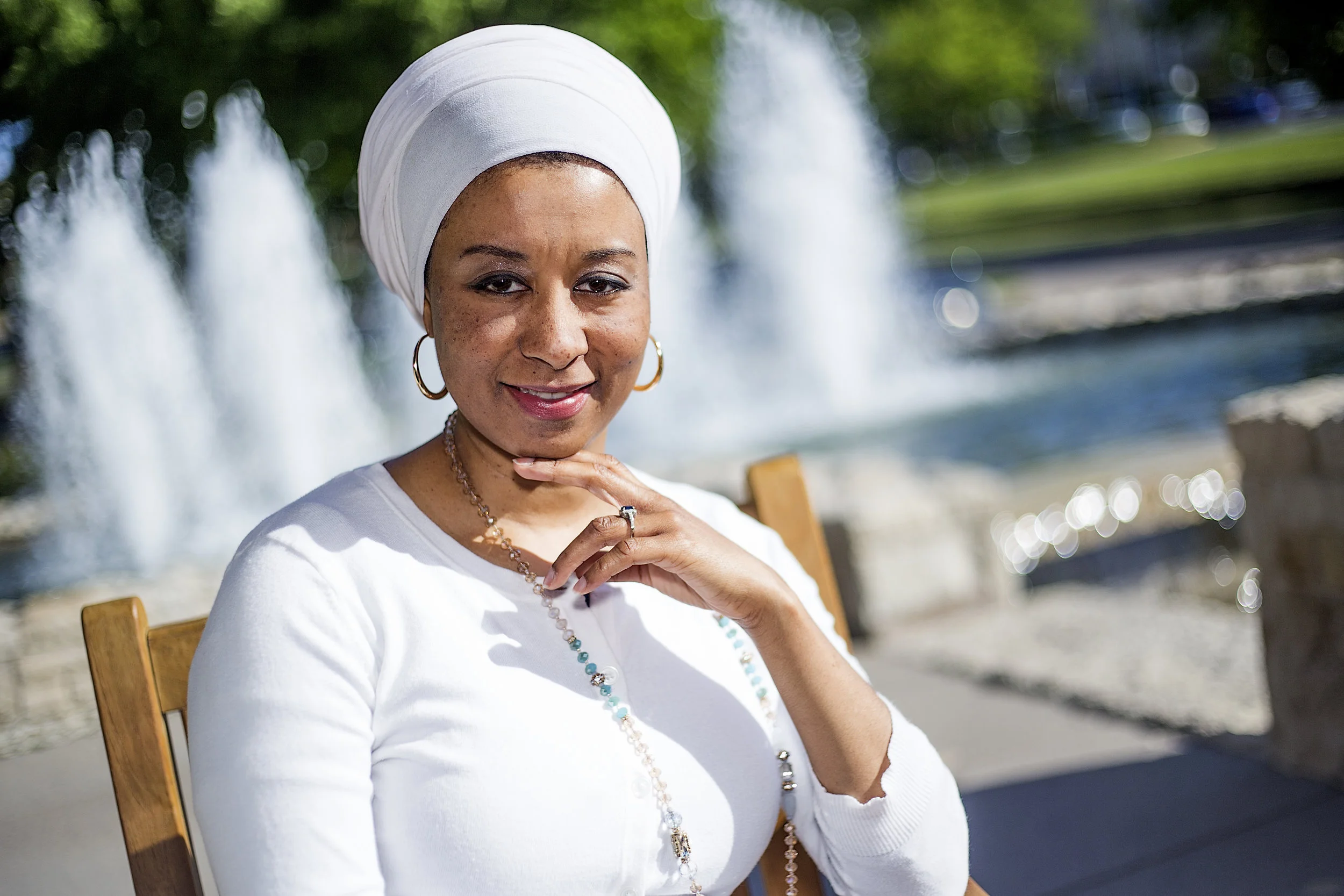 Aisha Sharif is a Cave Canem fellow who resides in Shawnee, Kansas, a suburb that borders Kansas City, Missouri. And in many ways, much of her poetry and nonfiction addresses the politics of “bordering identities.” As an African American Muslim woman, her work explores how racial, gender, and religious identities align, separate, and blend. Her poem, “Why I Can Dance Down a Soul Train Line…” was nominated for a Pushcart Prize in 2015. Aisha’s poetry has also appeared in Rattle , Callaloo , Crab Orchard Review, and Calyx . She earned her MFA in Creative Writing at Indiana University, Bloomington and her BA in English from Rhodes College in Memphis, TN. She currently teaches English at Metropolitan Community College in Kansas City, Missouri.