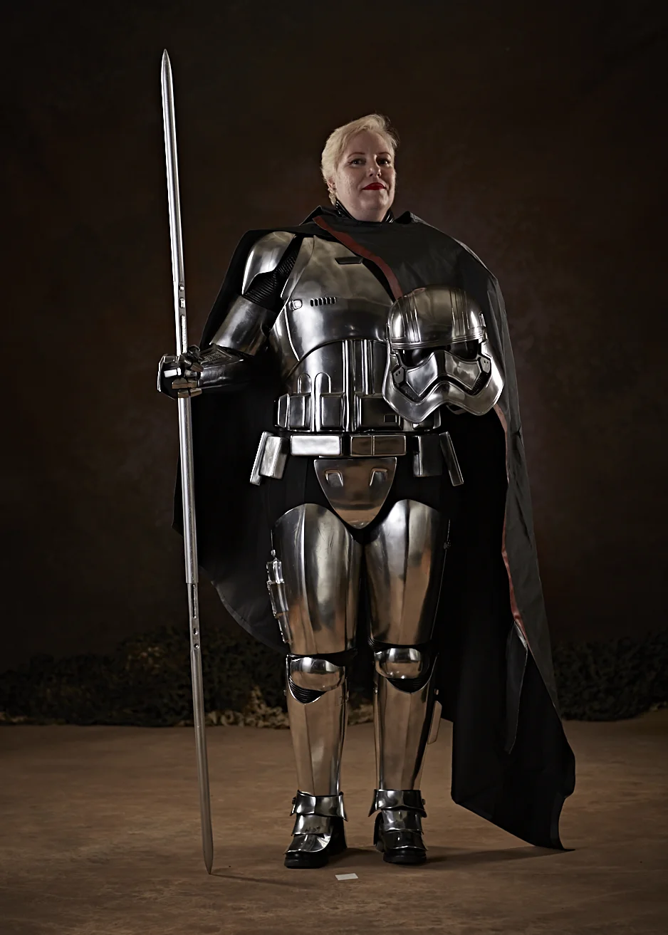 Jana, representing the 501st Legion as Captain Phasma