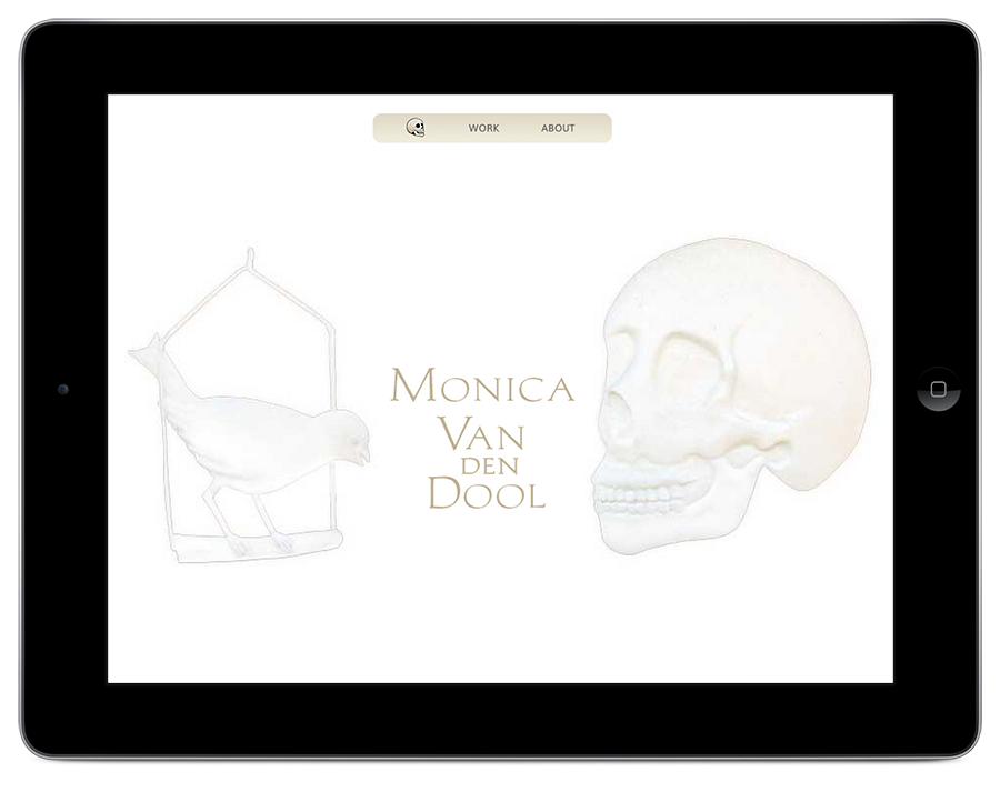 Created website for ceramic artist Monica Van den Dool
